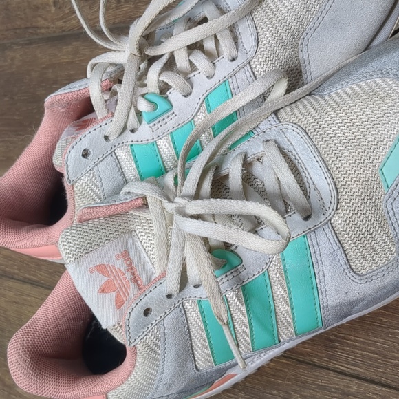 Adidas ZX 700 Tent green pink Women's 7 EUC retro vintage 80's sneaker look - Picture 8 of 8